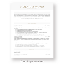 Load image into Gallery viewer, ATS Friendly Resume Template for Word. 1 Page CV Template with Cover Letter and References Templates. Professional Resume format. Curriculum Vitae
