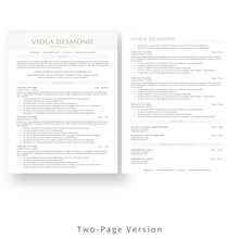 Load image into Gallery viewer, ATS Friendly Resume Template for Word. 2 Page CV Template with Cover Letter and References Templates. Professional Resume format. Curriculum Vitae
