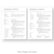 Load image into Gallery viewer, Professional Resume Template for Word. 2 Page CV Template with Cover Letter and References Templates. Professional resume format. Curriculum Vitae

